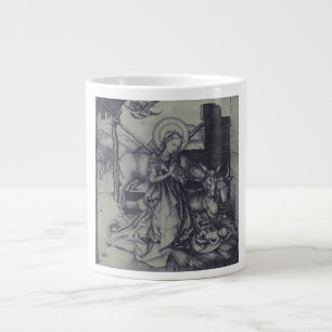 Old Nativity scene og Jesus Christ Large Coffee Mug