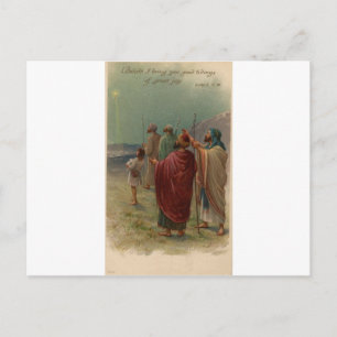 old nativity scene postcard