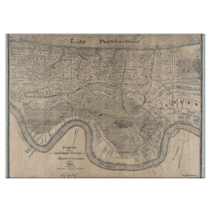 Old New Orleans  Map Cutting Board