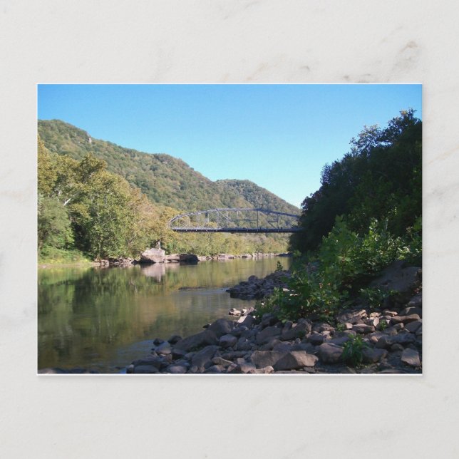 Old New River George Bridge Postcard (Front)