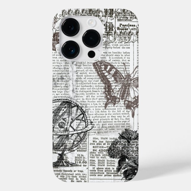 Old newspaper Case-Mate iPhone case (Back)