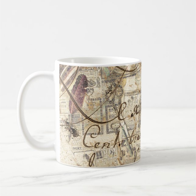 old newspaper (collection)  coffee mug (Left)