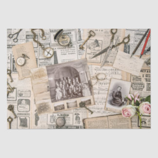 old newspaper (collection) Tissue Paper