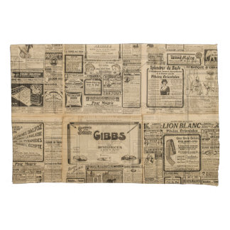 Old newspaper: vintage paper background. pillowcase