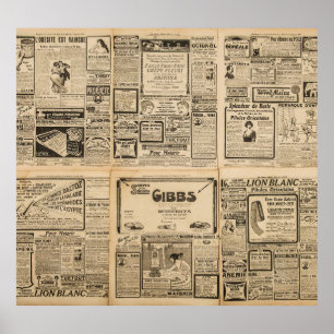Old newspaper: vintage paper background. poster