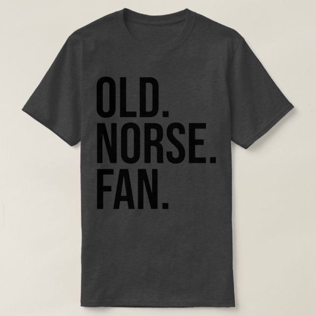 Old Norse Fan black text T-Shirt (Design Front)