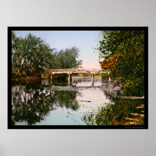 Old North Bridge Concord, MA 1900 Poster