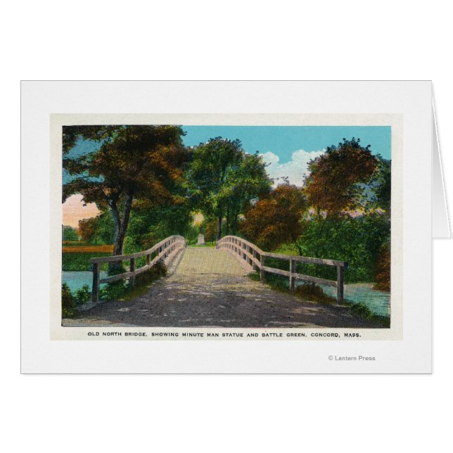 Old North Bridge View of Minute Man Statue # 2 (Front Horizontal)