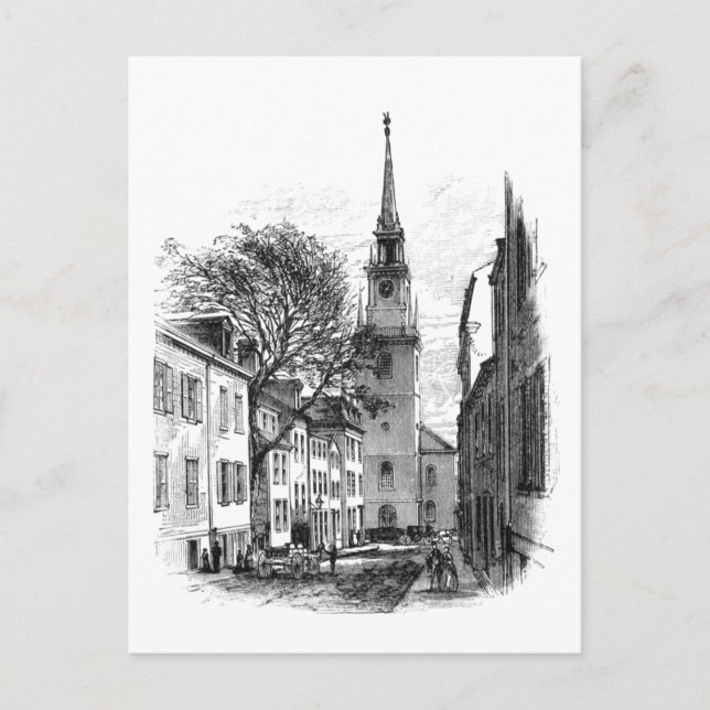 Old North Church Postcard (Front)