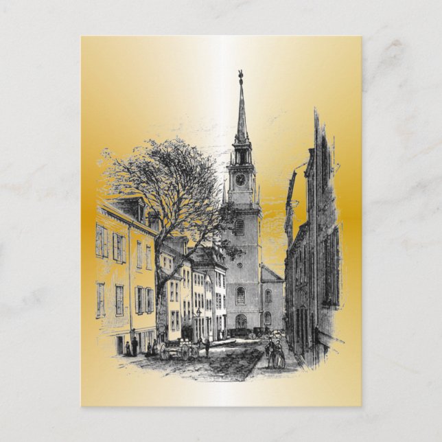 Old North Church Postcard (Front)