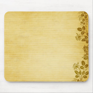 Old Note Paper BAckground Mouse Pad