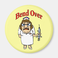 Old Nurse Bend Over
