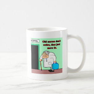old nurses coffee mug