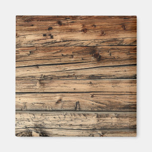 Old oak wood texture background magnet