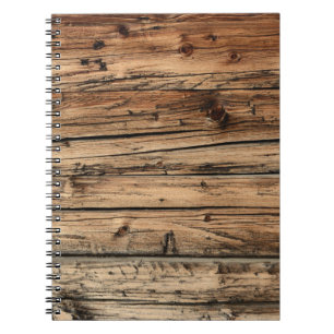 Old oak wood texture background notebook