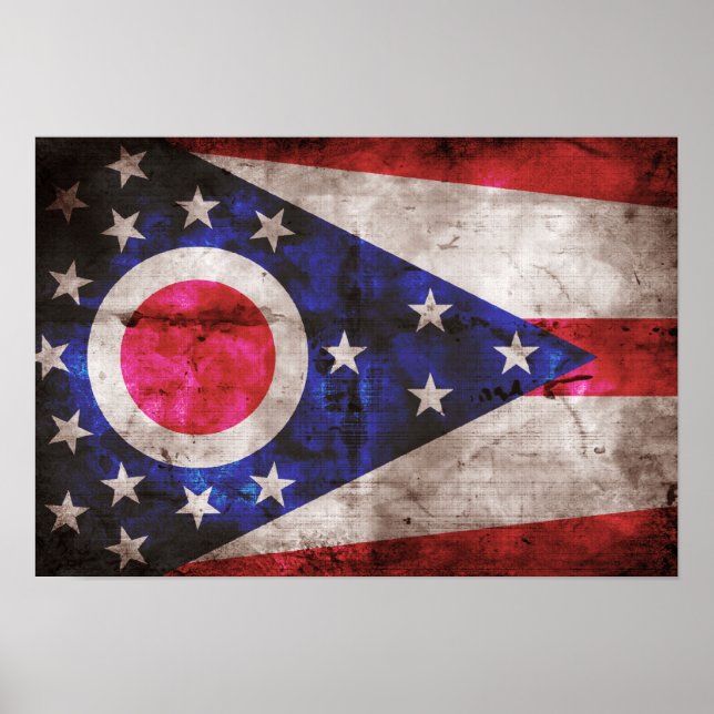 Old Ohio Flag; Poster (Front)