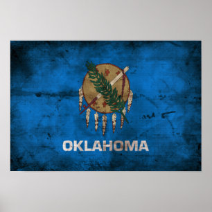 Old Oklahoma Flag; Poster