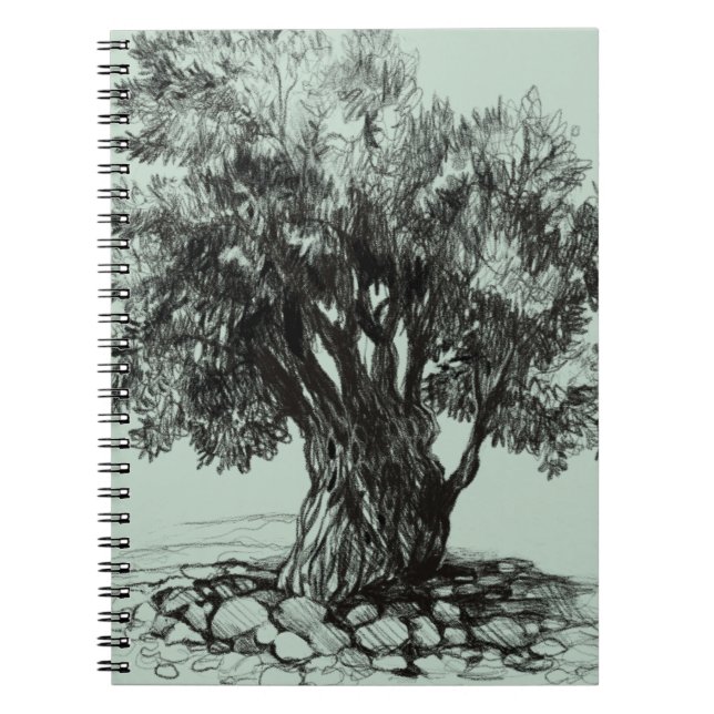 Old Olive tree  Notebook (Front)