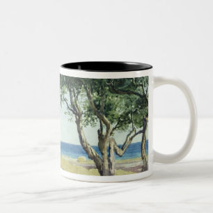 Old Olive Trees, Bordighera Two-Tone Coffee Mug
