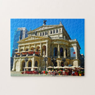 Old Opera Monument Frankfurt Germany. Jigsaw Puzzle