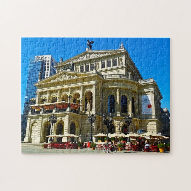Old Opera Monument Frankfurt Germany. Jigsaw Puzzle (Horizontal)