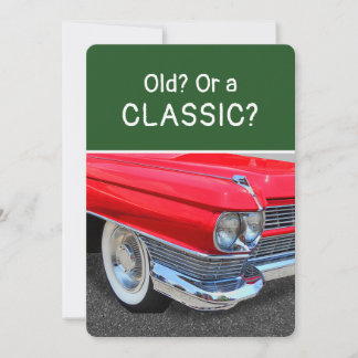 Old or a Classic 1960 Cadillac Fun Birthday Card