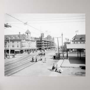 Old Orchard Beach Hotels, 1904 Poster