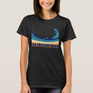Old Orchard Beach Maine Retro Surf Sailing & Fish T-Shirt