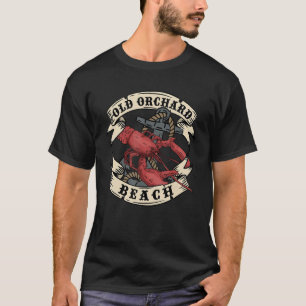 Old Orchard Beach Maine State Vintage Anchor Lobst T-Shirt