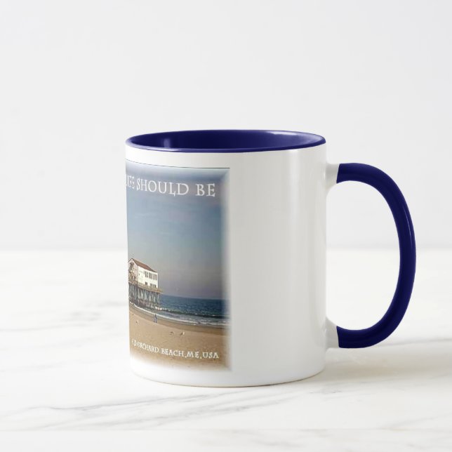 Old Orchard Beach Pier, Maine Mug (Right)
