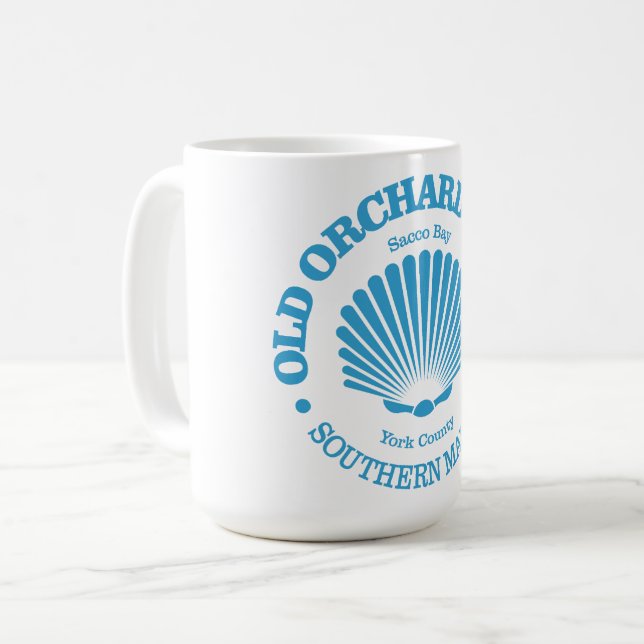 Old Orchard Beach (seashell) Coffee Mug (Front Left)