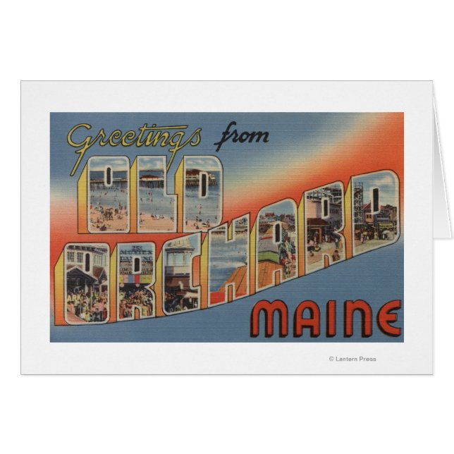 Old Orchard, Maine - Large Letter Scenes (Front Horizontal)