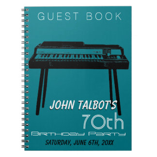 Old Organ 70th birthday Party GuestBook Notebook