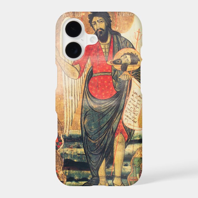 Old Orthodox icon of John the Baptist (Back)