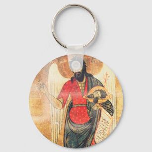 Old Orthodox icon of John the Baptist Key Ring