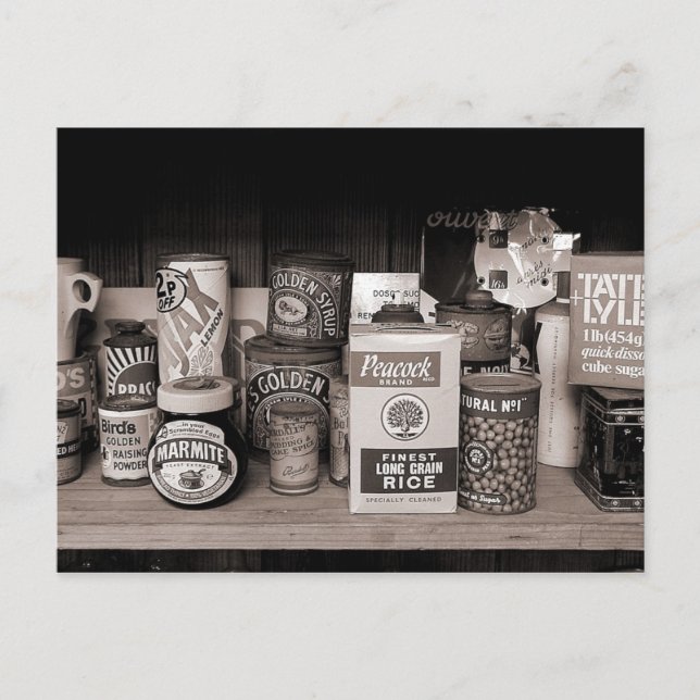 Old Packets, Boxes and Tins. Postcard (Front)