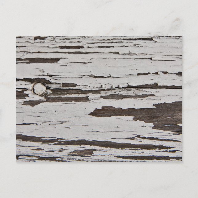 Old paint on wood postcard (Front)