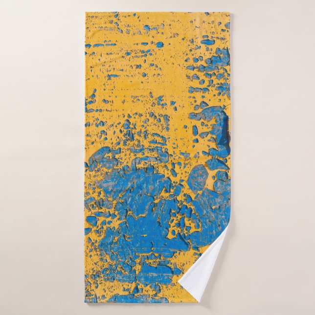 Old painted wall - texture,  background. abstract, bath towel (Bath Towel)