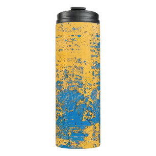 Old painted wall - texture, background. abstract, thermal tumbler