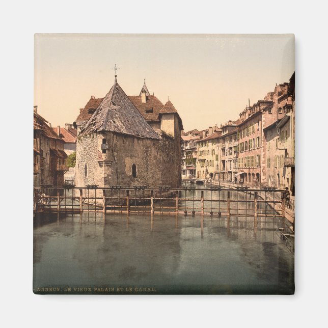 Old Palace and Canal, Annecy, France Magnet (Front)