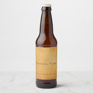 Old Paper Look Elegant Drink Nostalgic Template Beer Bottle Label