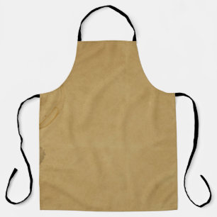 Old paper vintage coffee stain apron