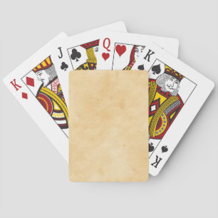Old Parchment Background Stained Mottled Look Playing Cards