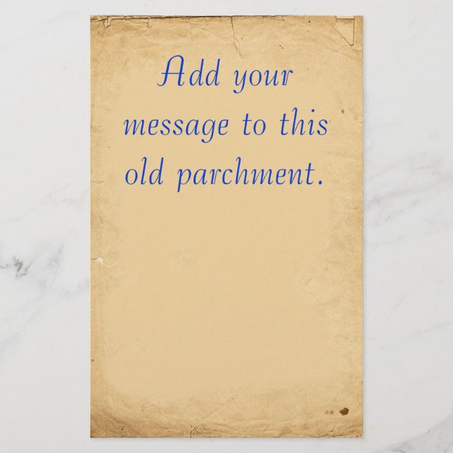 Old Parchment Stationery (Front)