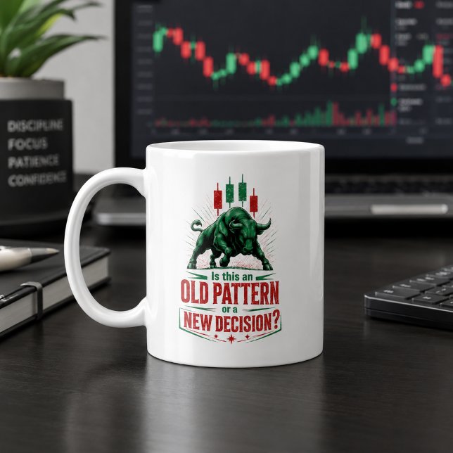 Old Pattern or New Decision Bull Trading Mindset  Coffee Mug (Creator Uploaded)