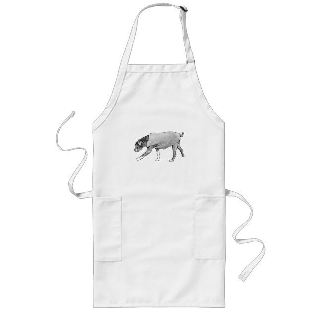 Old Paws Know the Way Long Apron (Front)