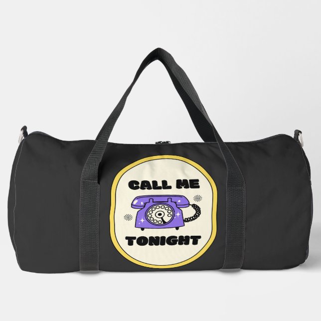 old phone, call me tonight duffle bag (Front)
