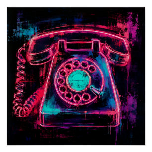 Old Phone Poster