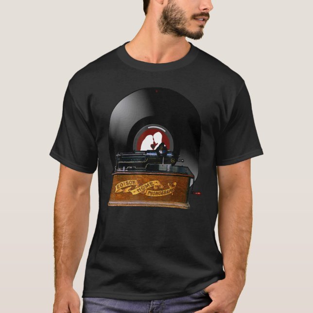 Old Phonograph Records T-Shirt (Front)