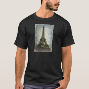 Old Photo Effect Eiffel Tower Paris T-Shirt